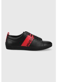 Hugo - HUGO buty Zero kolor czarny. Nosek buta: okrągły. Zapięcie: sznurówki. Kolor: czarny. Materiał: guma