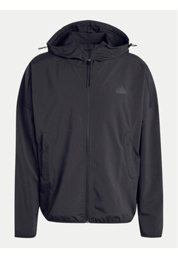 Adidas - adidas Wiatrówka City Escape IY1515 Czarny Loose Fit. Kolor: czarny. Materiał: syntetyk