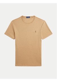 Polo Ralph Lauren T-Shirt 710740727072 Beżowy Slim Fit. Typ kołnierza: polo. Kolor: beżowy. Materiał: bawełna #5