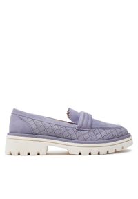 Loafersy Caprice. Kolor: fioletowy