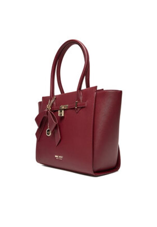 Nine West Torebka CEO-Chelsea-Charm-III-LX10186 Bordowy. Kolor: czerwony