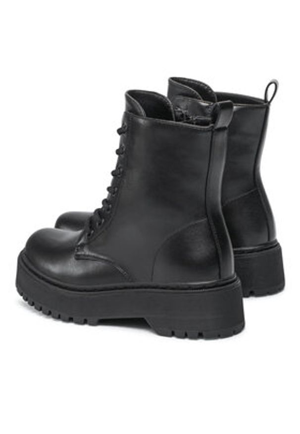 Jenny Fairy Trapery WSD1916-01P Czarny. Kolor: czarny. Materiał: skóra