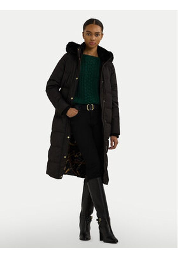 Lauren Ralph Lauren - LAUREN RALPH LAUREN Płaszcz zimowy 297957512001 Czarny Regular Fit. Kolor: czarny. Materiał: syntetyk. Sezon: zima