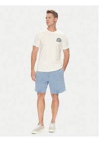 Mustang T-Shirt Austin 1016489 Écru Regular Fit. Materiał: bawełna #7