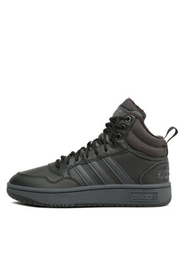 Adidas - adidas Sneakersy Hoops 3.0 GW6421 Czarny. Kolor: czarny. Materiał: materiał