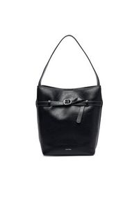 Calvin Klein Torebka Buckle Medium Bucket LV04F3551G Czarny. Kolor: czarny. Materiał: skórzane #6