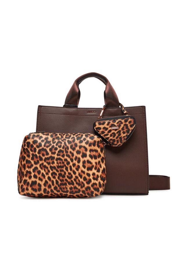 Aldo Torebka Mtl72bag 14141525 Brązowy. Kolor: brązowy. Materiał: skórzane