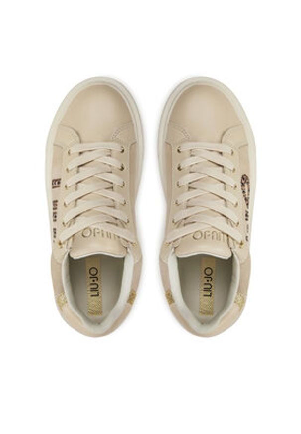Liu Jo Sneakersy Kylie 22 BF4061 PX230 Beżowy. Kolor: beżowy. Materiał: skóra, zamsz