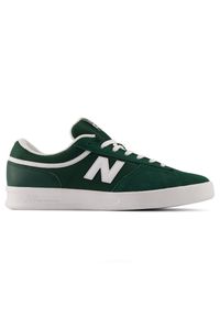 Buty męskie New Balance Numeric NM430FCD – zielone. Kolor: zielony. Materiał: zamsz, dresówka. Szerokość cholewki: normalna. Sport: skateboard