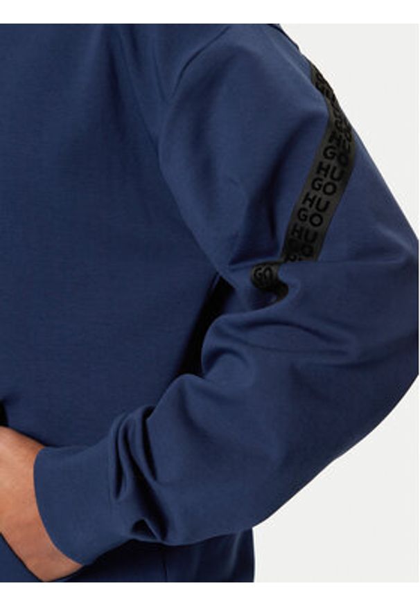 Hugo - HUGO Bluza Dagarito 50521429 Granatowy Relaxed Fit. Kolor: niebieski. Materiał: bawełna
