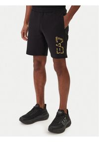 EA7 Emporio Armani Szorty sportowe 7M001564 AF17787 Czarny Regular Fit. Kolor: czarny. Materiał: bawełna. Styl: sportowy #1