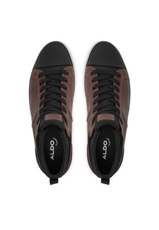 Aldo Sneakersy Salloker 13847838 Brązowy. Kolor: brązowy. Materiał: skóra