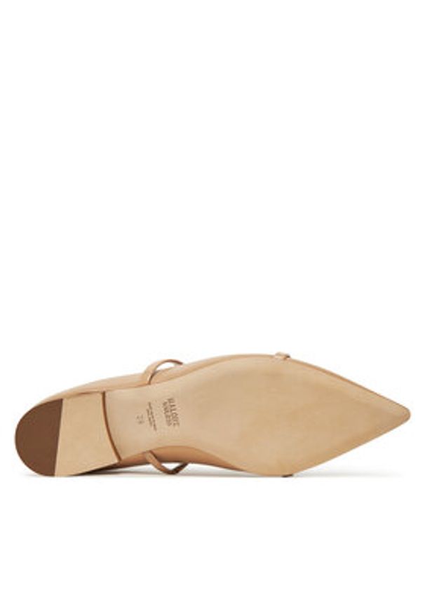 MALONE SOULIERS Klapki Maureen Flat 327 Beżowy. Kolor: beżowy. Materiał: skóra