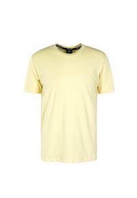 Champion - Koszulka T-shirt sportowa męska CHAMPION bawełna. Kolor: żółty. Materiał: bawełna