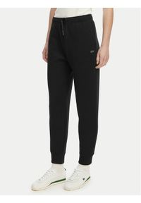 Lacoste Spodnie dresowe XF0047 Czarny Regular Fit. Kolor: czarny. Materiał: bawełna #1
