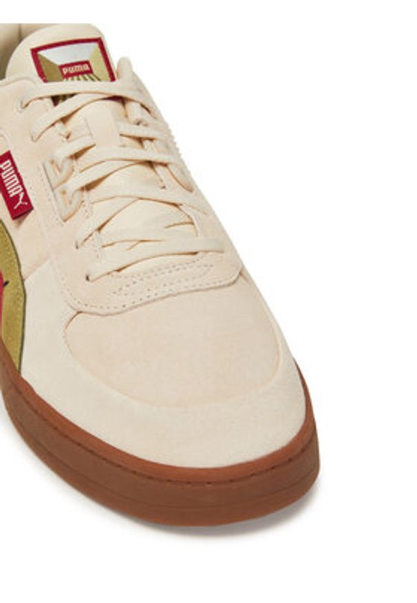 Puma Sneakersy Puma Caven 2.0 Lux Greenside 400711 01 Beżowy. Kolor: beżowy. Materiał: skóra, zamsz