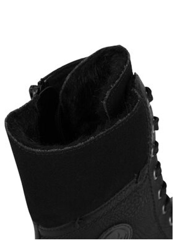 Rieker Botki 70048-01 Czarny. Kolor: czarny. Materiał: materiał