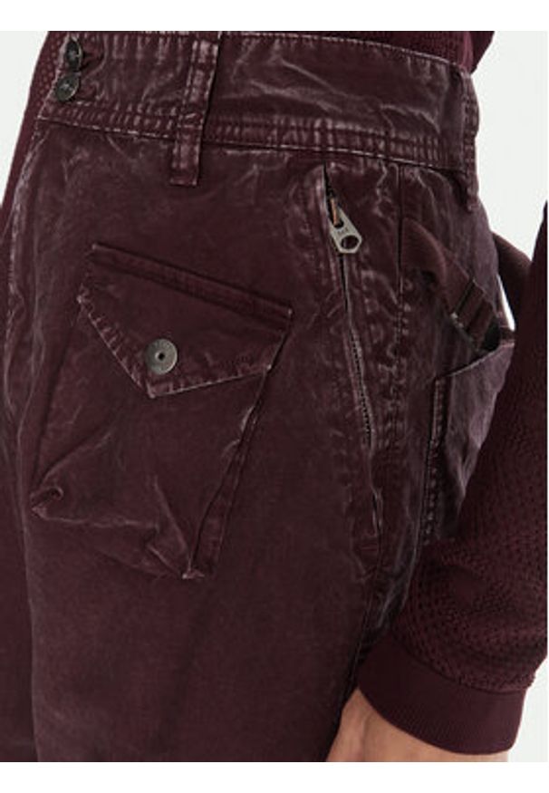 G-Star RAW - G-Star Raw Spodnie materiałowe Cargo 3D D27025-D388 Fioletowy Boyfriend Fit. Kolor: fioletowy. Materiał: bawełna
