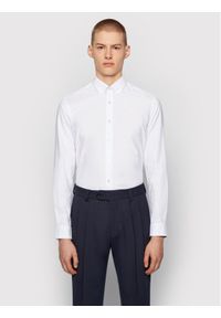 BOSS - Boss Koszula Rod_53E 50448887 Biały Slim Fit. Kolor: biały. Materiał: bawełna