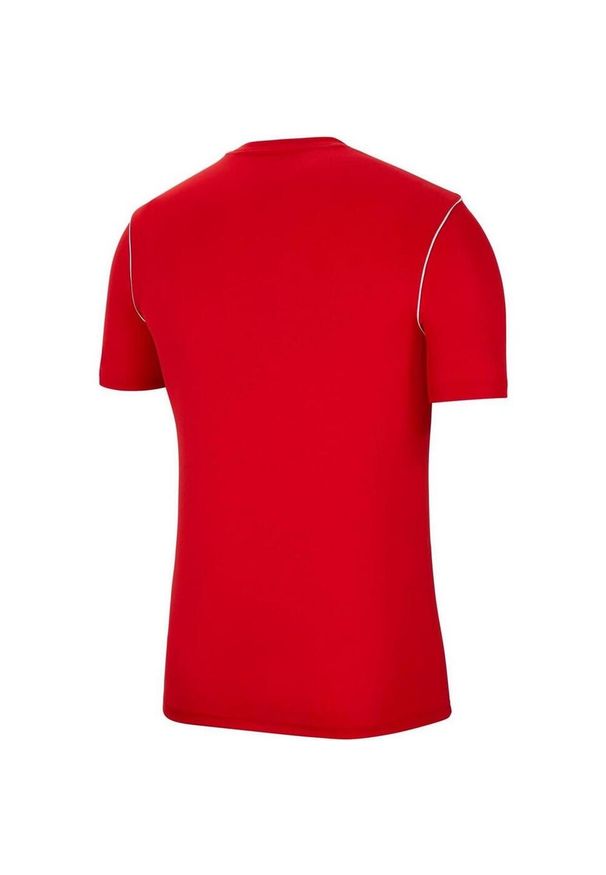 Nike - Męska Koszulka Z Krótkim Rękawem Dry Park 20. Kolor: czerwony. Długość rękawa: krótki rękaw. Długość: krótkie. Sport: turystyka piesza