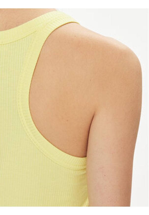 Liu Jo Top MA4327 J4695 Żółty Slim Fit. Kolor: żółty. Materiał: wiskoza