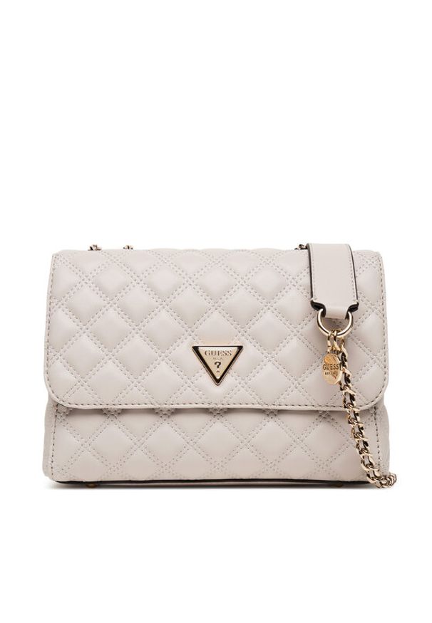 Guess Torebka Giully II HWQG96 73200 Szary. Kolor: szary. Materiał: skórzane