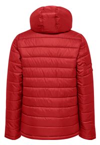 Parka dla dzieci Hummel Hummel North Quilted. Kolor: czerwony, różowy, wielokolorowy. Materiał: tkanina. Sport: piłka nożna