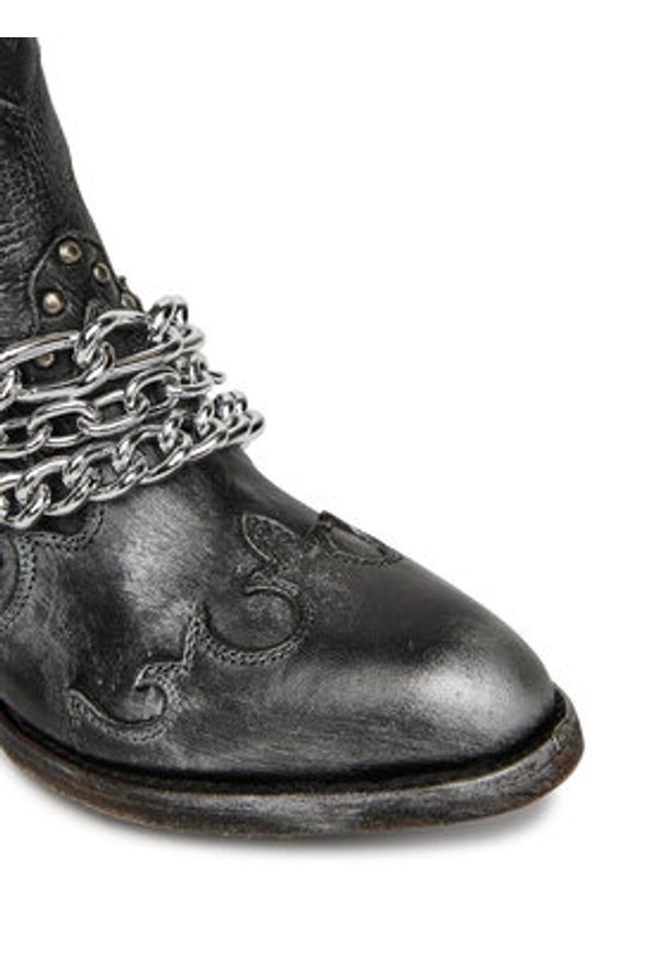 NEW ROCK Kowbojki M-WSTM003TES-S1 Czarny. Kolor: czarny. Materiał: skóra. Styl: rockowy