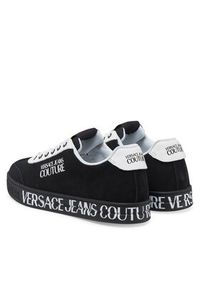 Versace Jeans Couture Sneakersy 78YA3SK6 Czarny. Kolor: czarny. Materiał: skóra, zamsz #6