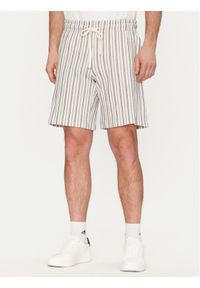 Jack & Jones - Jack&Jones Szorty materiałowe Jaide 12275412 Beżowy Relaxed Fit. Kolor: beżowy. Materiał: bawełna