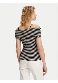 Morgan Bluzka 241-DROPEZ Czarny Slim Fit. Kolor: czarny. Materiał: syntetyk