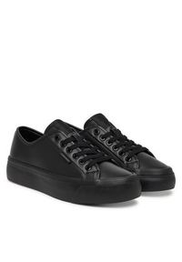 Calvin Klein Sneakersy Vulc Flatf Lace Up Lth YW0YW01932 Czarny. Kolor: czarny. Materiał: skóra #4