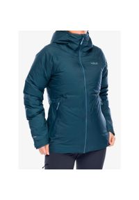 Kurtka puchowa damska Rab Valiance Jacket. Kolor: niebieski. Materiał: puch
