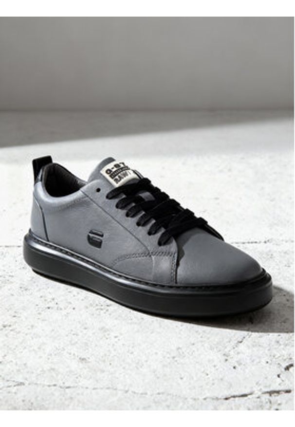 G-Star RAW - G-Star Raw Sneakersy EO-LONDON-04 MI08 Szary. Kolor: szary. Materiał: skóra