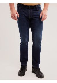 Big-Star - Jeansy męskie dopasowane granatowe Ronan 632. Kolor: niebieski. Styl: elegancki, sportowy, klasyczny #7