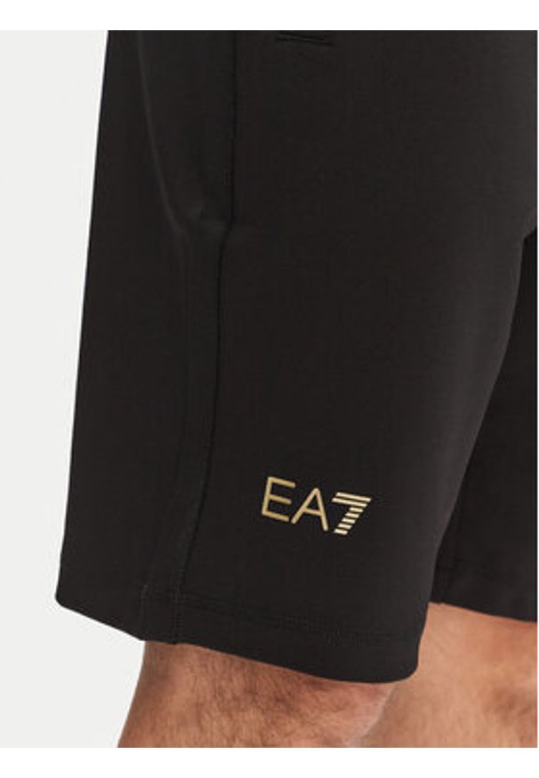 EA7 Emporio Armani Szorty sportowe 7M000260 AF13526 UC001 Czarny Regular Fit. Kolor: czarny. Materiał: syntetyk