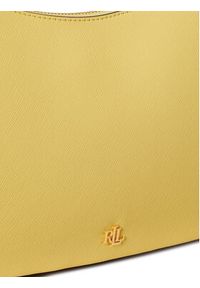 Lauren Ralph Lauren - LAUREN RALPH LAUREN Torebka 431883768056 Żółty. Kolor: żółty. Materiał: skórzane #4