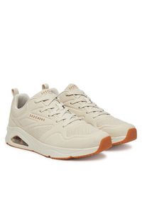 skechers - Skechers Sneakersy Tres-Air Uno-Casairal 183090/OFWT Biały. Kolor: biały. Materiał: materiał