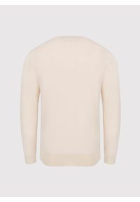Pako Lorente - PAKO LORENTE – Beżowy sweter męski o-neck. Kolor: beżowy, niebieski. Materiał: wiskoza, poliamid. Wzór: gładki. Sezon: wiosna #4