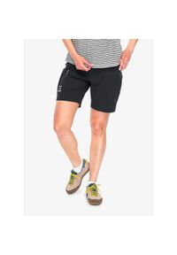 Haglöfs - Spodenki turystyczne damskie Haglofs Lizard Softshell Shorts. Kolor: czarny. Materiał: softshell. Sport: turystyka piesza