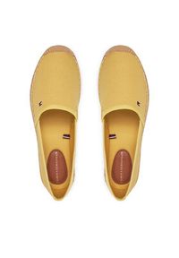 TOMMY HILFIGER - Tommy Hilfiger Espadryle Flag Canvas Espadrille FW0FW08541 Żółty. Kolor: żółty. Materiał: materiał #3