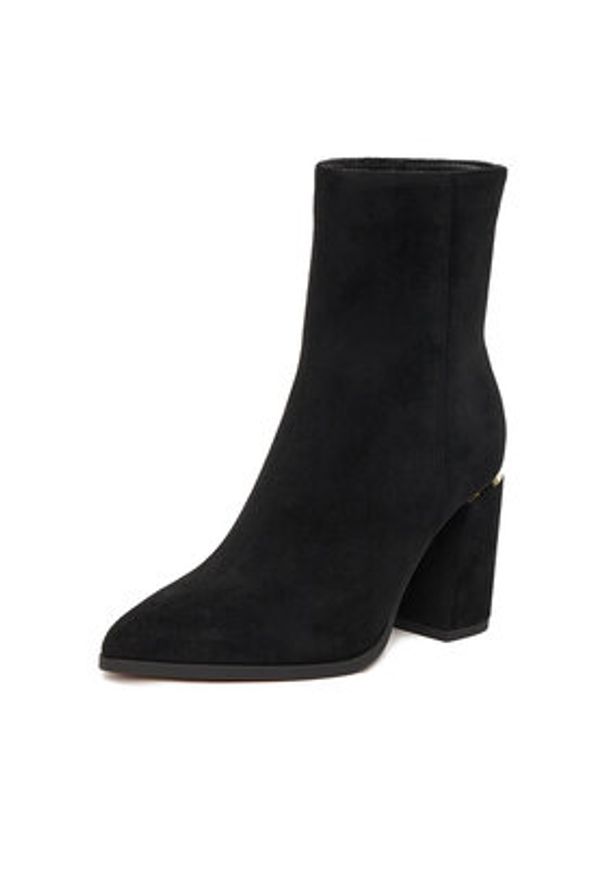 Nine West Botki CEO-JASMIN-01 Czarny. Kolor: czarny. Materiał: materiał
