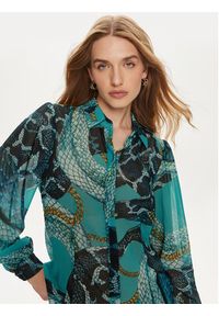 Fracomina Koszula FQ24ST6002W412N4 Turkusowy Regular Fit. Kolor: turkusowy. Materiał: syntetyk #6