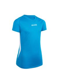 ALLSIX - Koszulka siatkarska dla dziewczynek Allsix V100 niebieska. Kolor: niebieski. Materiał: materiał, poliester #1