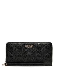 Guess Mały Portfel Damski SWGG85 00146 Czarny. Kolor: czarny. Materiał: skóra