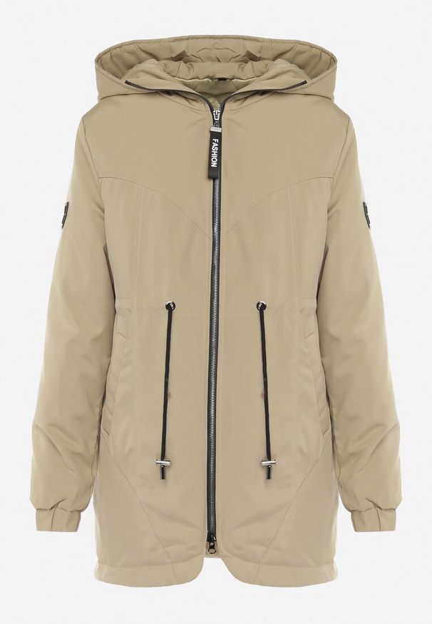 Born2be - Jasnozielona Kurtka Parka z Kapturem Mesovera. Typ kołnierza: kaptur. Kolor: zielony