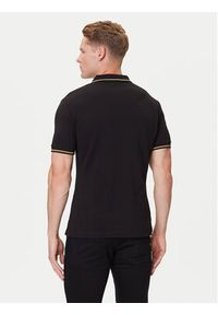 Versace Jeans Couture Polo 79GAGT00 CJ01T Czarny Slim Fit. Typ kołnierza: polo. Kolor: czarny. Materiał: bawełna #4