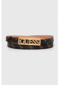 Guess portfel i pasek kolor brązowy. Kolor: brązowy #4
