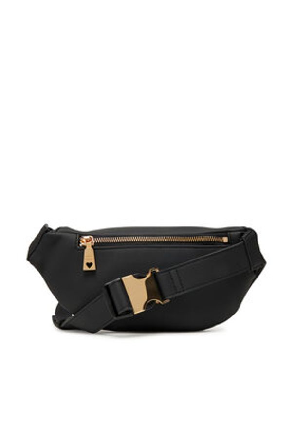 Love Moschino - LOVE MOSCHINO Saszetka nerka JC4195PP1NKD0000 Czarny. Kolor: czarny. Materiał: skóra