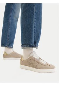 Armani Exchange Sneakersy XW002791 AF23058 MZ285 Beżowy. Kolor: beżowy. Materiał: zamsz, skóra #3